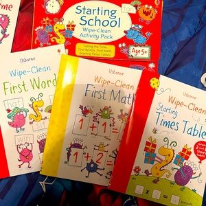 Usborne write and wipe books